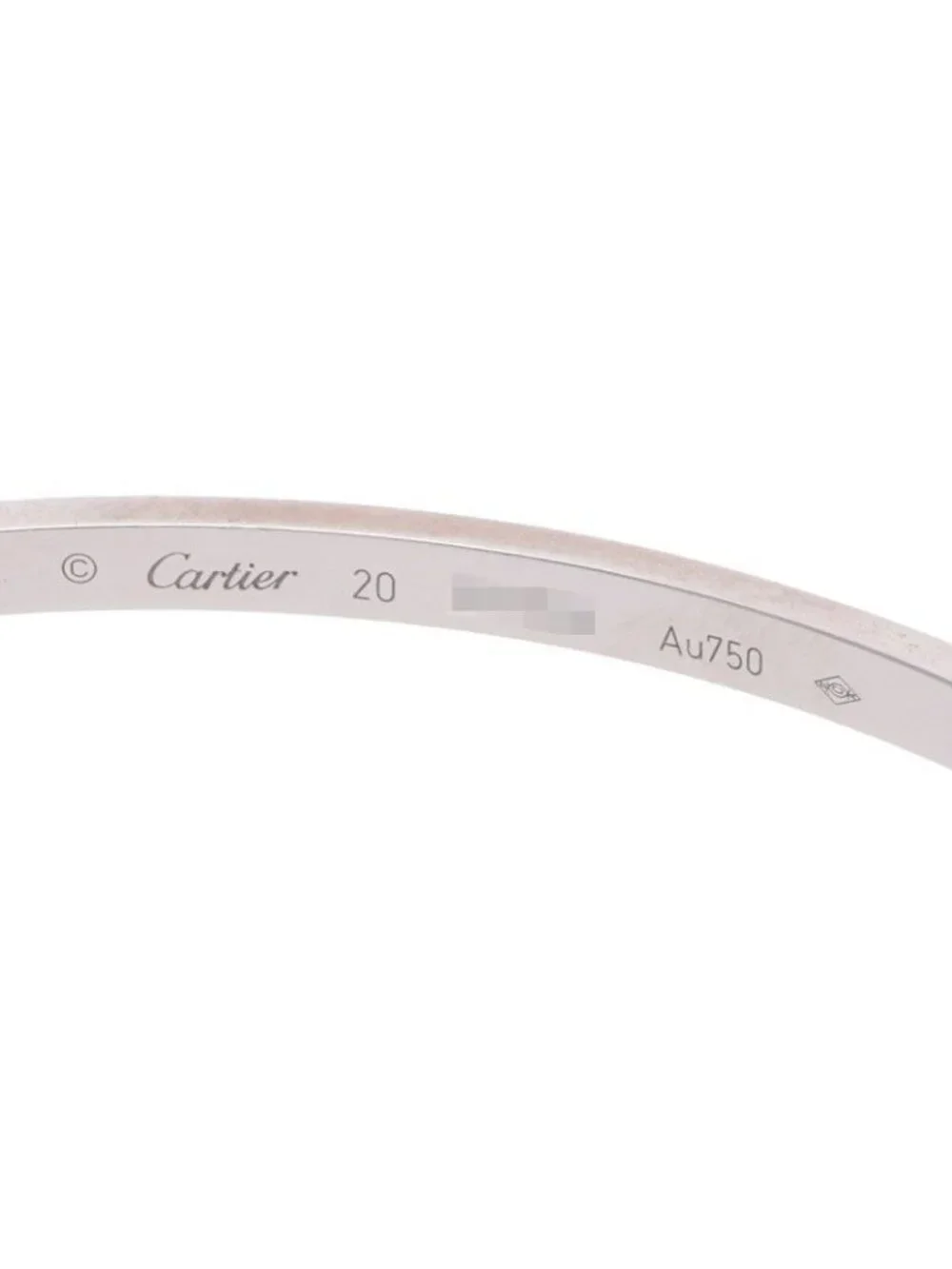 Cartier Love Bracelet 18k White Diamond 20